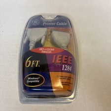 NIP GE IEEE 1284 PRINTER CABLE~DB25~CEN36M PARRALLEL (6 FT) #HO97887 windows com picture