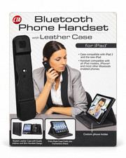 CTA Digital Bluetooth Phone Handset with Leather Case for iPad – PAD-BLC picture