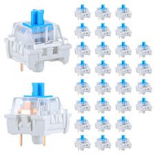 30 PCS Mechanical Keyboard Switches 3 Pin Blue Keyboard Clicker Replacement Keyb picture