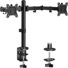 ErGear Dual Monitor Stand, Heavy Duty Adjustable Monitor Desk Mount for 2 Scr... picture