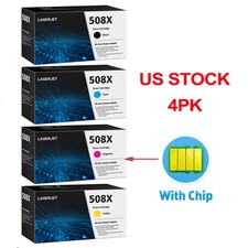 4PK Fit For HP 508X High-Yield Toner Cartridge Printers Color LaserJet M552 M553 picture