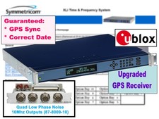 Symmetricom XLi OCXO UPGRADED GPS LPN 10MHz Oscillator NTP Time Server IRIG-B picture