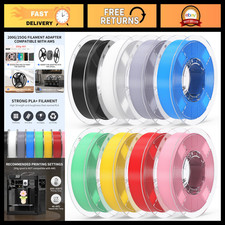8 Pack 3D Printer Filament Bundle, PLA Plus 1.75mm, 250g Spools, 8 Colors, High picture