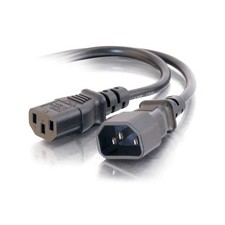 C2G 15ft (4.6m) 18 AWG Computer Power Extension Cord Model 20941 picture