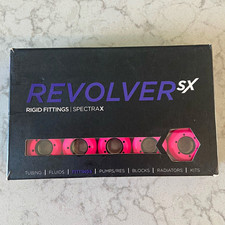 PrimoChill Revolver SX G1/4 Rigid Fittings UV Pink 12 Pack Nickel Brass picture