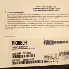 Microsoft Windows 7 Professional 64-Bit OEM DVD FQC-04649 picture