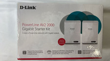 D-Link PowerLine AV2 2000 Gigabit Starter Kit Passthrough DHP-P701AV NEW SEALED picture