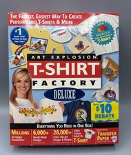 Art Explosion Nova T-Shirt Factory Designed Exclusively Software for Windows NEW picture