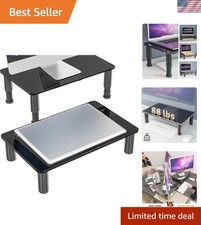 Stainless Steel 2 Pack Monitor Stand Riser - Elegant and Functional Design picture
