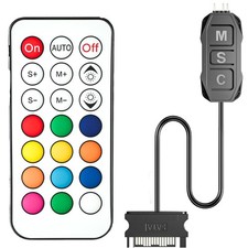 ARGB Controller Kit, GSCOLER RGB PC Fan Controller with 21 Key Remote Control, M picture