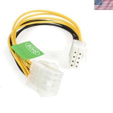 StarTech 8in EPS 8 Pin Power Extension Cable for Custom PC Builds - Yellow picture