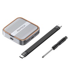 Aluminum M.2 NVMe PCIe SSD Enclosure Type-C 10Gbps 2230 2242 Magnetic Phone picture