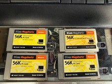 (4) 3Com Megahertz 56K WinModem PC Card  XJack Connector Model 3CXM356 picture
