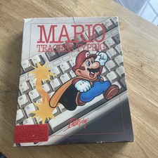 1992 IBM PC “Mario Teaches Typing” - Complete In Box Manual 3.5” 5.25” Disks picture