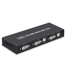 2 in1 DVI KVM Switch 4K 60Hz Two Computers Shared USB Keyboard Mouse Printer picture