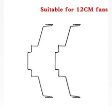 2Pcs CPU Fan Clips 80mm 90mm 120mm Stainless Steel Wire Heatsink Mount picture