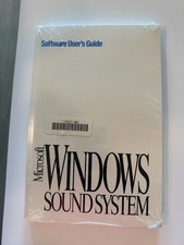 Microsoft Windows Sound System Software User's Guide Factory Sealed w/ COA picture