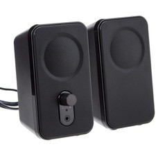 Amazon Basics AC-Powered Computer Speakers for Desktop or 1-Pack, Black  picture