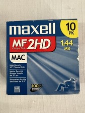(MAC) Maxell 10 packs MF 2HD 1.44 MB 3.5 Inch HD Floppy Disks New Open Box picture