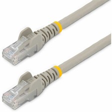StarTech 15 ft. CAT6 Ethernet Cable - 10 Pack - ETL Verified - Gray CAT6 Patch picture