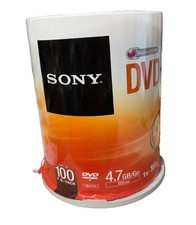 Sony 100DMR47SP DVD-R 16x 4.7GB Recordable Storage 100 Pk New Open Container SEE picture