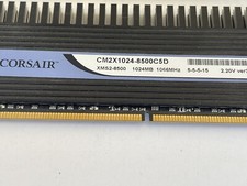CORSAIR DOMINATOR 1GB XMS2-8500 1024MB COMPUTER RAM CM2X1024-8500C5D 2.20v V3.1 picture
