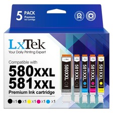 Compatible Cartridges for Canon 580 581 XXL for Pixma TS705a 5-Pack picture