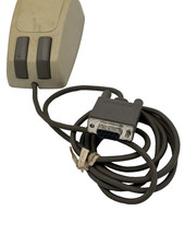 VINTAGE MICROSOFT SERIAL BALL MOUSE 1980s BEIGE C3k7pn Untested picture