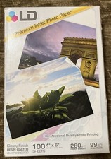 Photo Paper Glossy For Inkjet Printer- 4x6 - 100 Sheets NEW SEALED picture