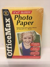 Office Max Photo Paper 5x7 Glossy 100 Sheets, Heavyweight 225g; for Inkjet picture