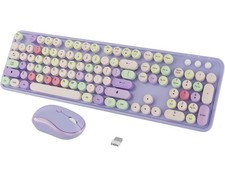 Wireless Typewriter Keyboard and Mouse - Wireless Keyboard with Silent Wireless  picture