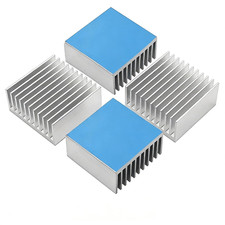 4PCS 40Mm Aluminum Heatsink with Thermal Conductive Adhesive Tape, 40×40×20Mm He picture