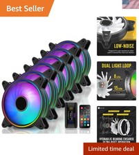 Moonlight 120mm RGB Case Fan 6 Pack picture
