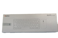 NEW Meetion Ikey C210 Wireless Bluetooth Keyboard and Mouse. White New In Box picture