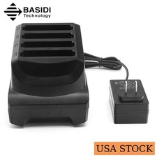 🔥4-Slot Battery Charger Cradle for Zebra TC22 TC27 SAC-TC2L-4SCHG-01 US STOCK🔥 picture