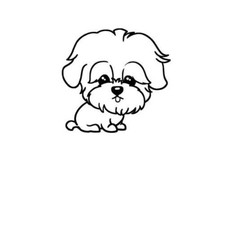 Perros Shih Tzu Dog Decal Sticker for Macbook Laptop Car Window SUV Wall Decor picture