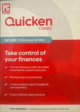 Quicken Classic Deluxe Software Windows & Mac 1-Year Subscription picture
