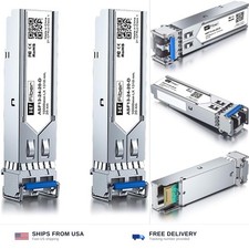 HFiber 1.25G Single Mode SFP LC Module, 1000Base-LX/LH Fiber Transceiver for... picture