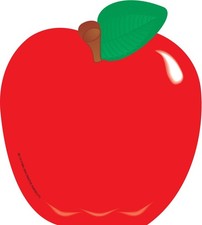 SHAPES ETC. 50 Sheets Apple/Mac Large Notepad 5inx7in Cute Fall Seasonal Red picture