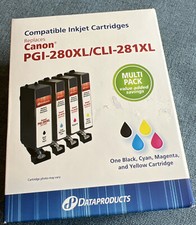 Dataproducts Canon PGI-280XL / CLI-281XL  #8558 (4 Pack) Printer Ink Cartidges picture