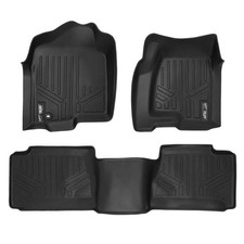 Smartliner Floor Liners Front/2nd Row 2001 - 2007 Silverado/Sierra Ext Extended picture