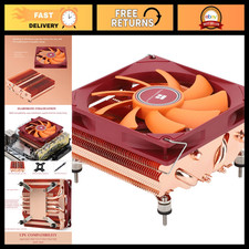 Low Profile CPU Cooler 47mm, Slim PWM Fan, Pure Copper ITX Heatsink for AMD/Inte picture