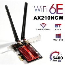 WiFi 6E Card with Intel AX210 Chipset 6GHz PCIe Network Adapter for Desktop picture