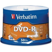 Verbatim 95101 DVD Recordable Media - DVD-R - 16x - 4.70 GB - 50  95101 picture