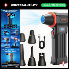 High-Powered Compressed Air Duster 120,000 RPM, Rechargeable Cordless Mini Blowe picture