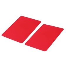 2Pcs Silicone Mat Non-Slip Nonstick Sheets Protector Red 11.73x9.06 Inch picture