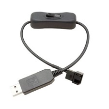 USB To 3-Pin / 4-Pin Fan Power Adapter Cable with Switch Connector Cord picture