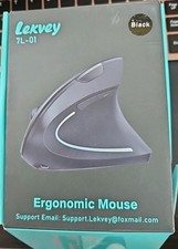 Lekvey 7L-01 Vertical Ergonomic Wireless Mouse USB-A Rechargeable 1600 DPI - R picture
