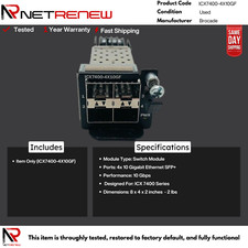Ruckus ICX7400-4X10GF 4-Port 10GbE SFP+ Module for ICX 7450 Series Switches picture