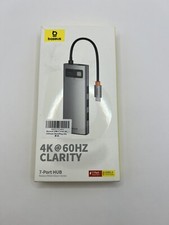 Baseus USB C Hub, 4K@60Hz HDMI USB C Docking Station, 7 in 1 USB Hub with 3 USBs picture